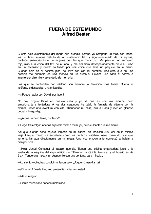 Portada de Alfred Bester - Fuera de este mundo.PDF